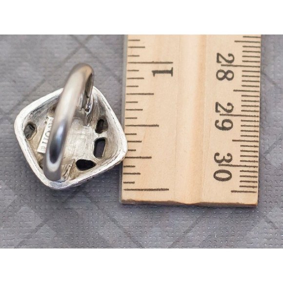 Vintage Boho Silver Tone Ring Size 8 by Avon G9 - Picture 3 of 3